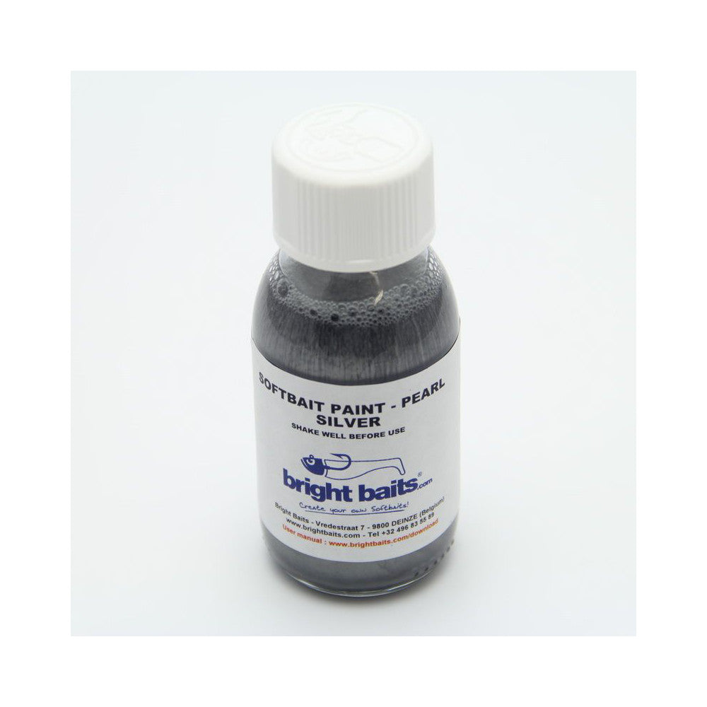 Bright Baits Soft Paint Pearl Silver 60ml