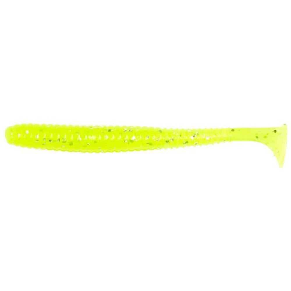 Lucky John Pro Series S-Shad Tail Lime Chartreuse