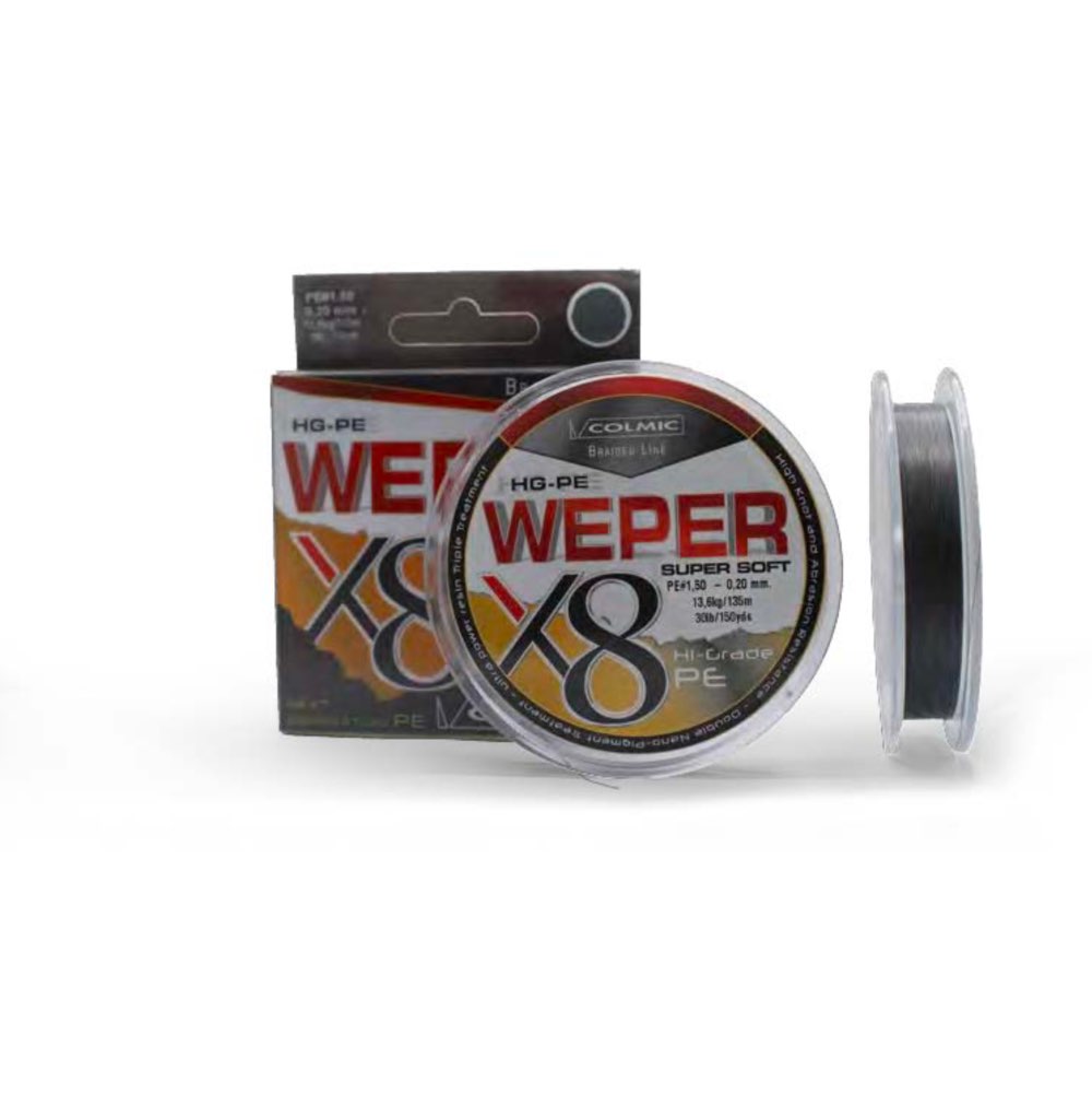 Colmic Weper x8 Braided Line Super Soft Grey