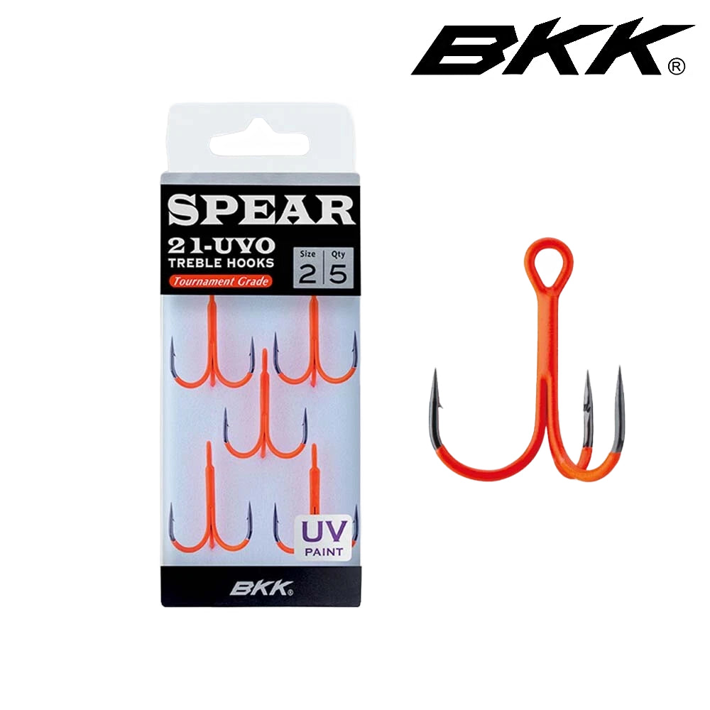 BKK Spear 21UVO Treble Hooks