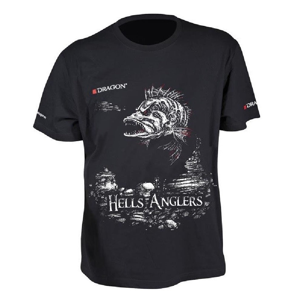 Dragon Hells Anglers T-shirt Perch Black