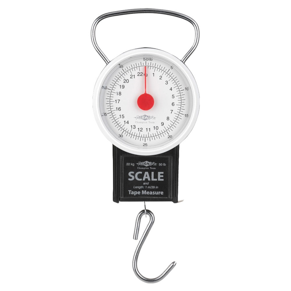 Mikado Fishing Scale with Measure Tape