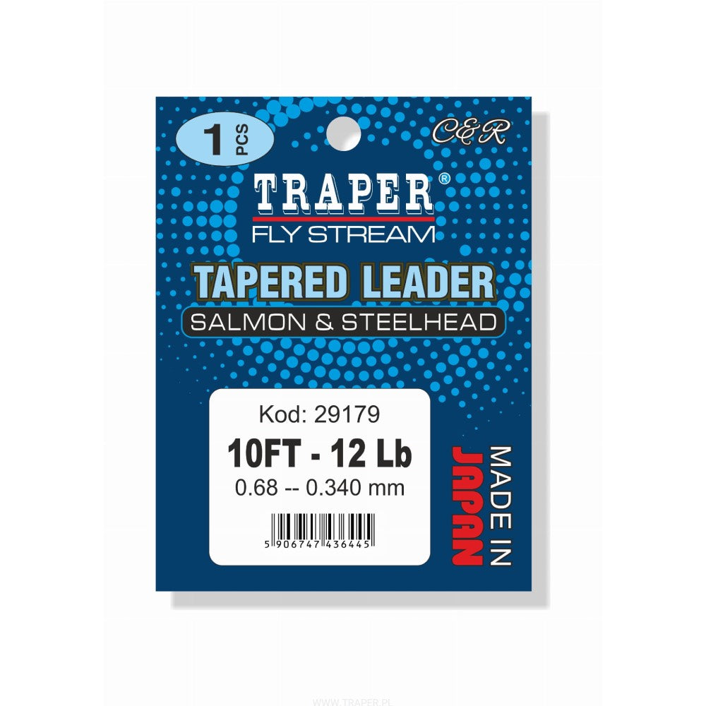 Salmon and Steelhead Traper Fly Stream Tapered Leader