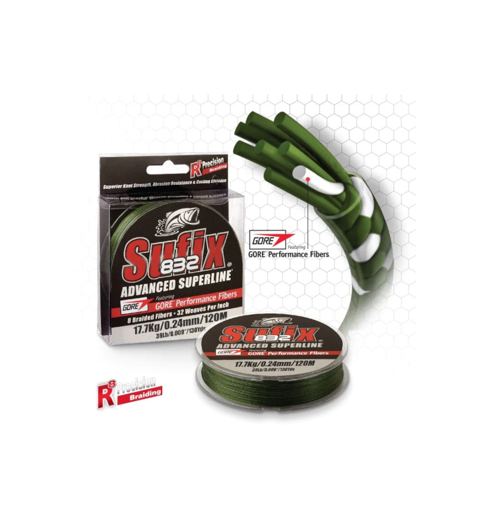 Sufix 832 Advanced Super Braided Line 120m Green detail 2