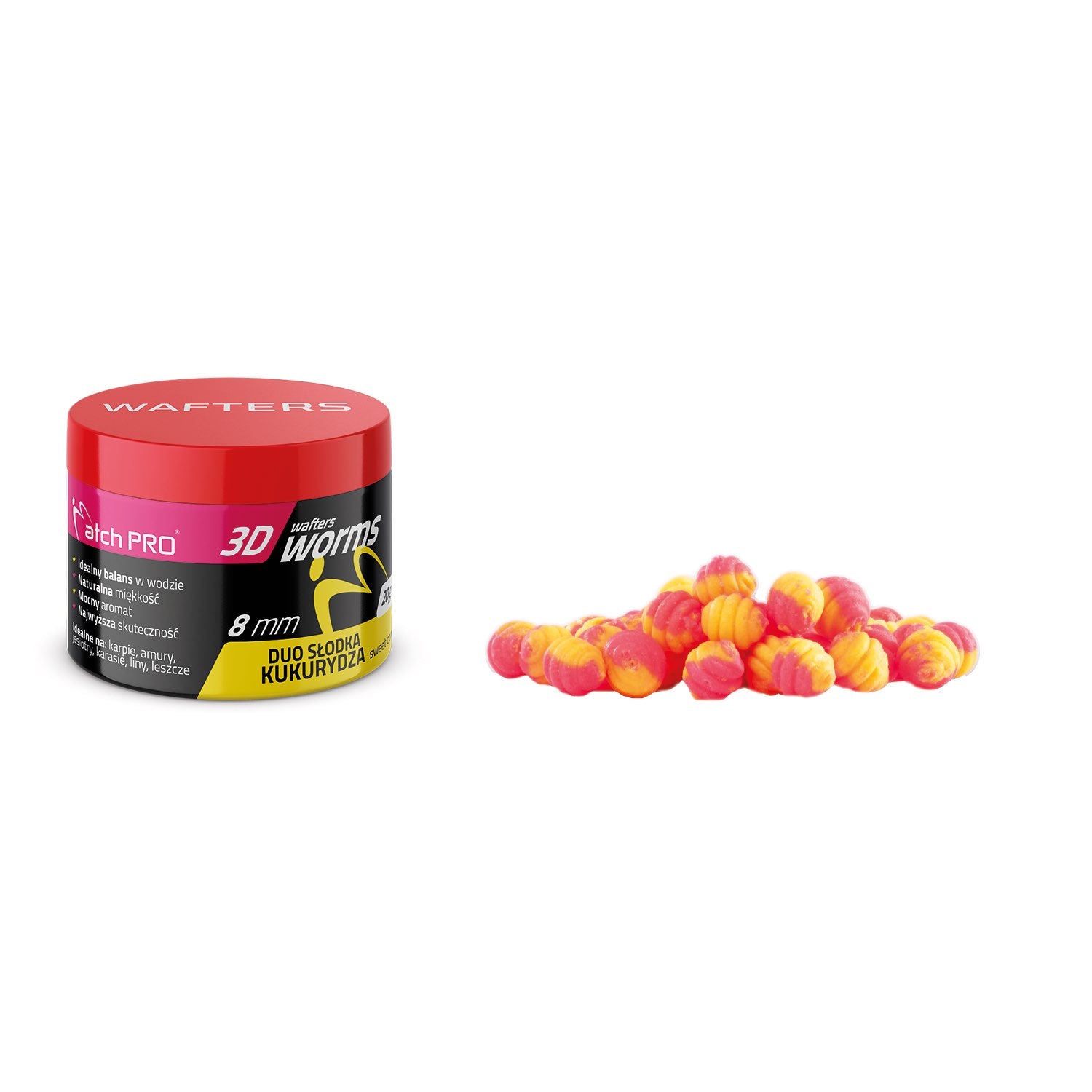 MatchPRO 3D Worms Wafters Duo Sweetcorn