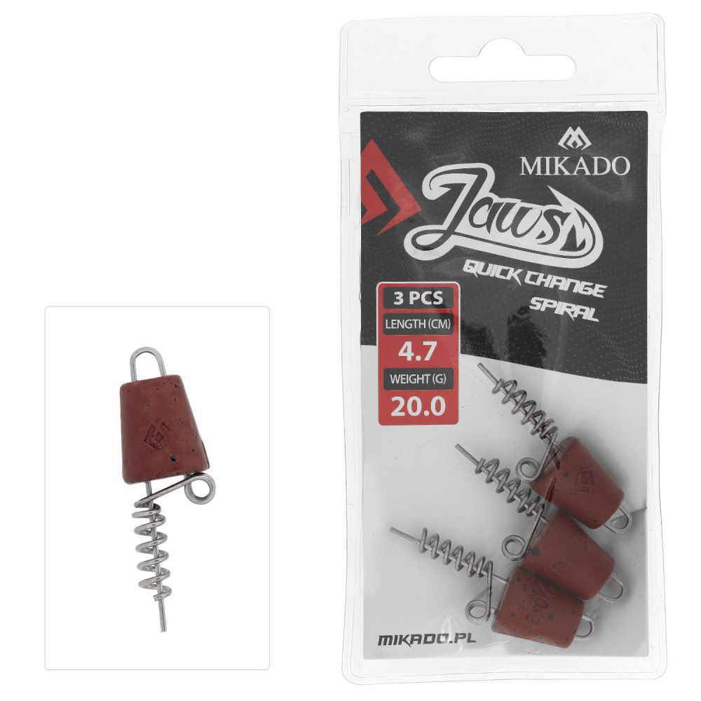 Mikado Screw Jaws Quick Change Spiral 20g 4.7cm