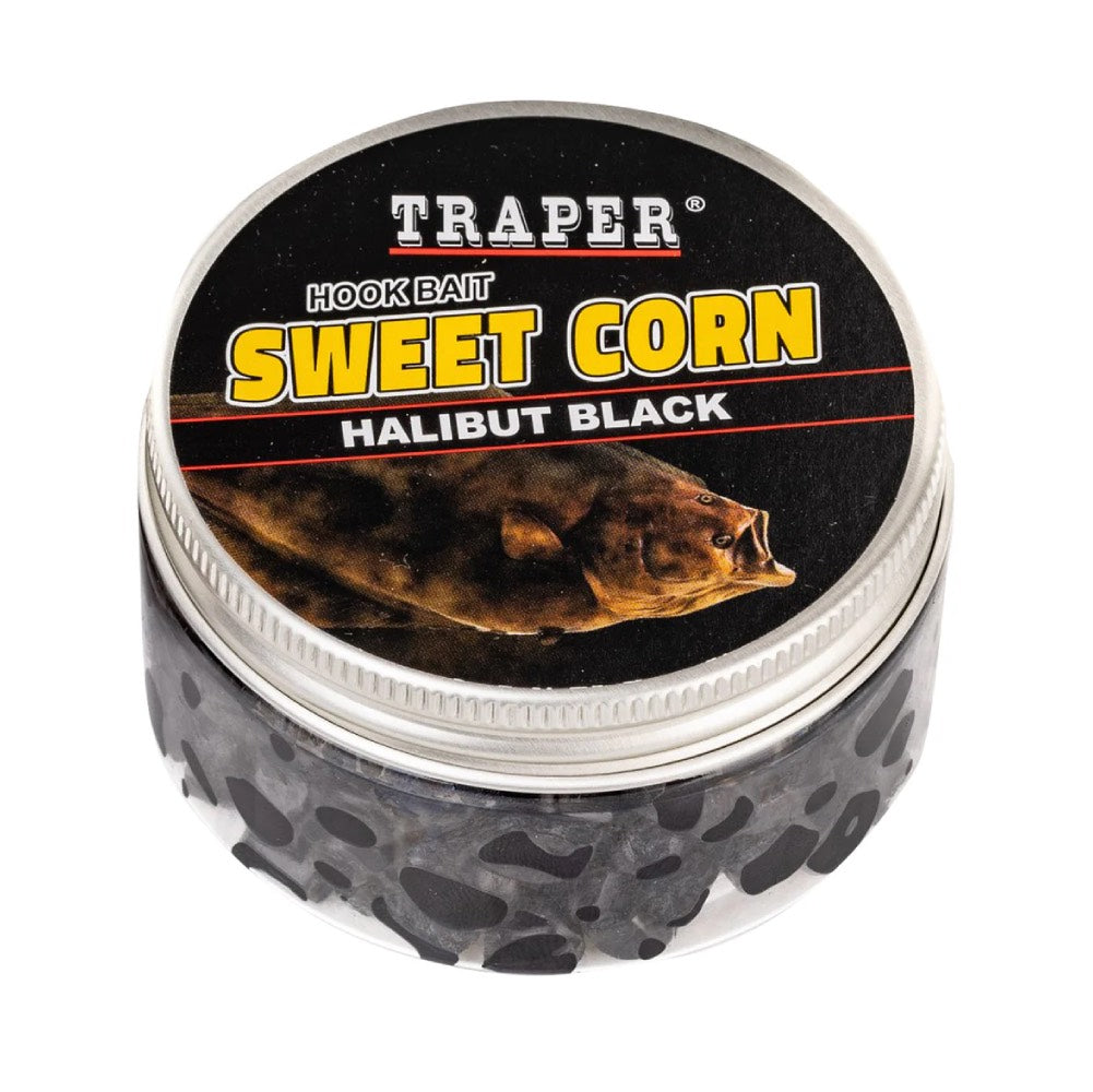 Traper Hookbait Sweet Corn Halibut Black