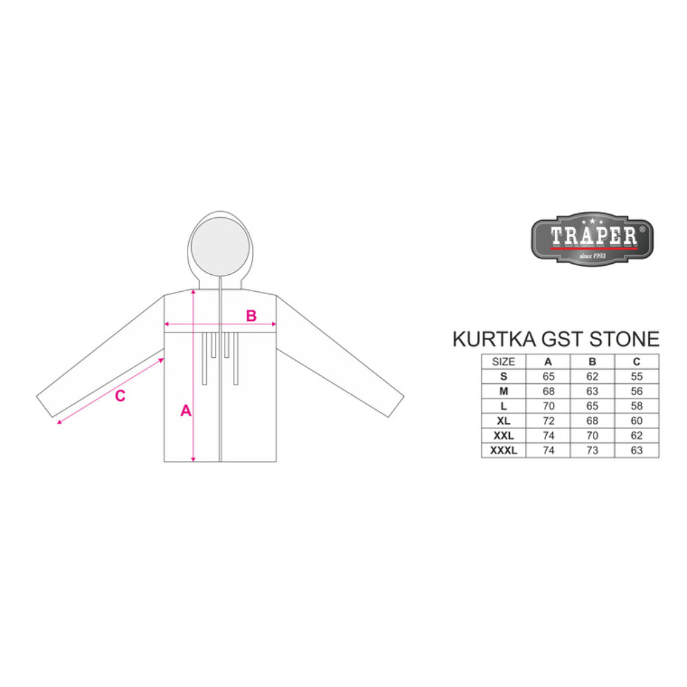 Traper GST Stone Wading Jacket Black
