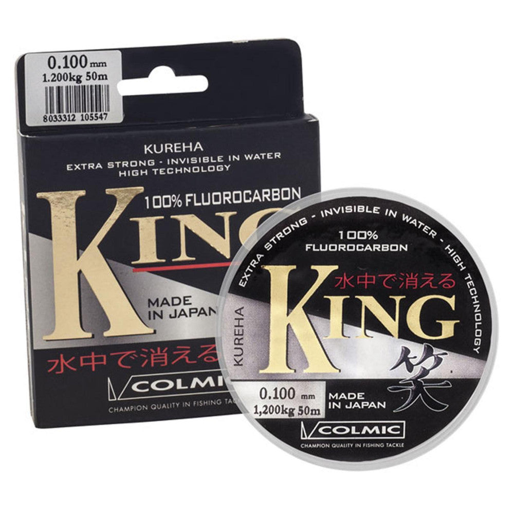 Colmic King 100% Fluorocarbon Fishing Line 50m