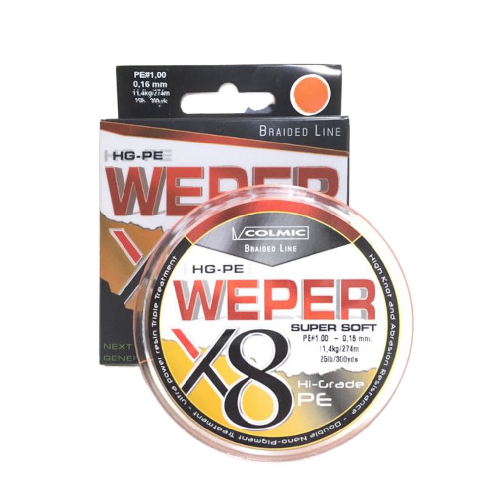 Colmic Weper x8 Braided Line Super Soft Orange 135m