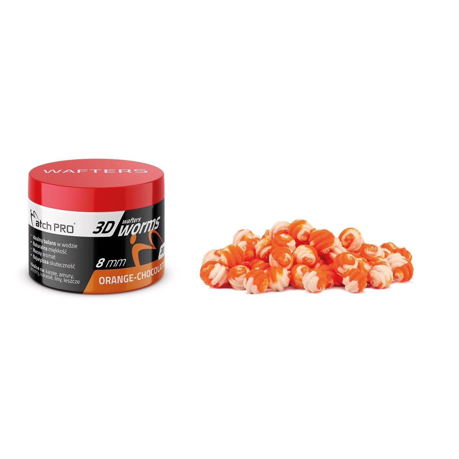 MatchPRO 3D Worms Wafters Duo Orange Chocolate