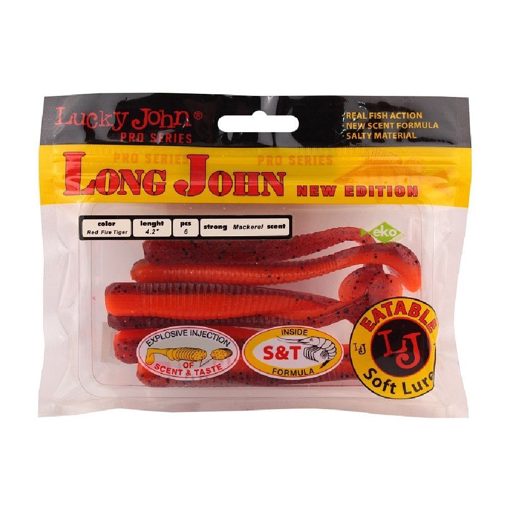 Lucky John Pro Series Long John Red Fire Tiger detail 2