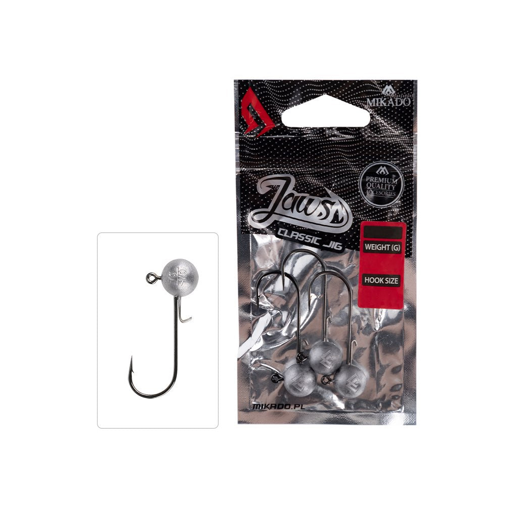 Mikado Jaws Classic Jig Heads 30g detail 2