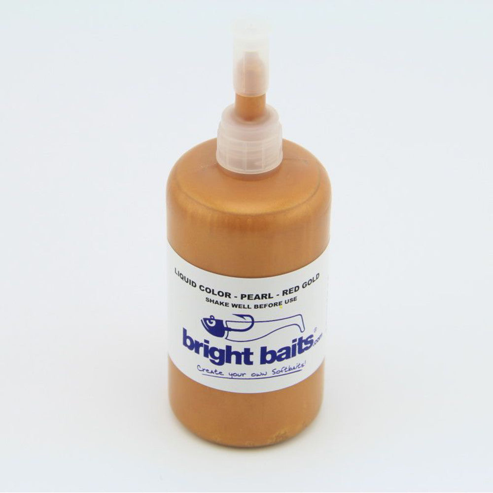 Bright Baits Liquid Plastic Colour Pearl Red Gold 35ml