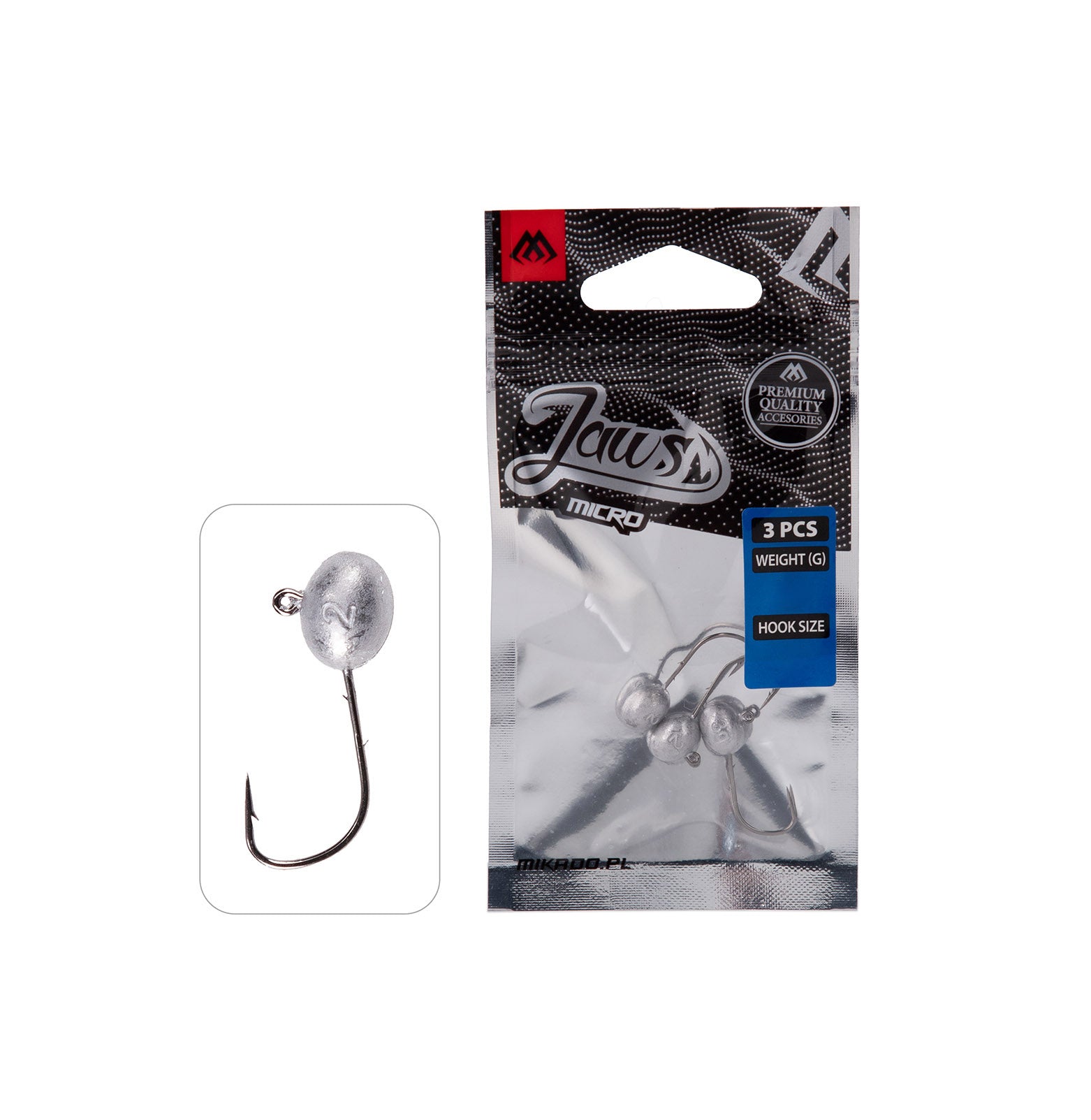 Mikado Jaws Micro Jig Heads 0.8g detail 2