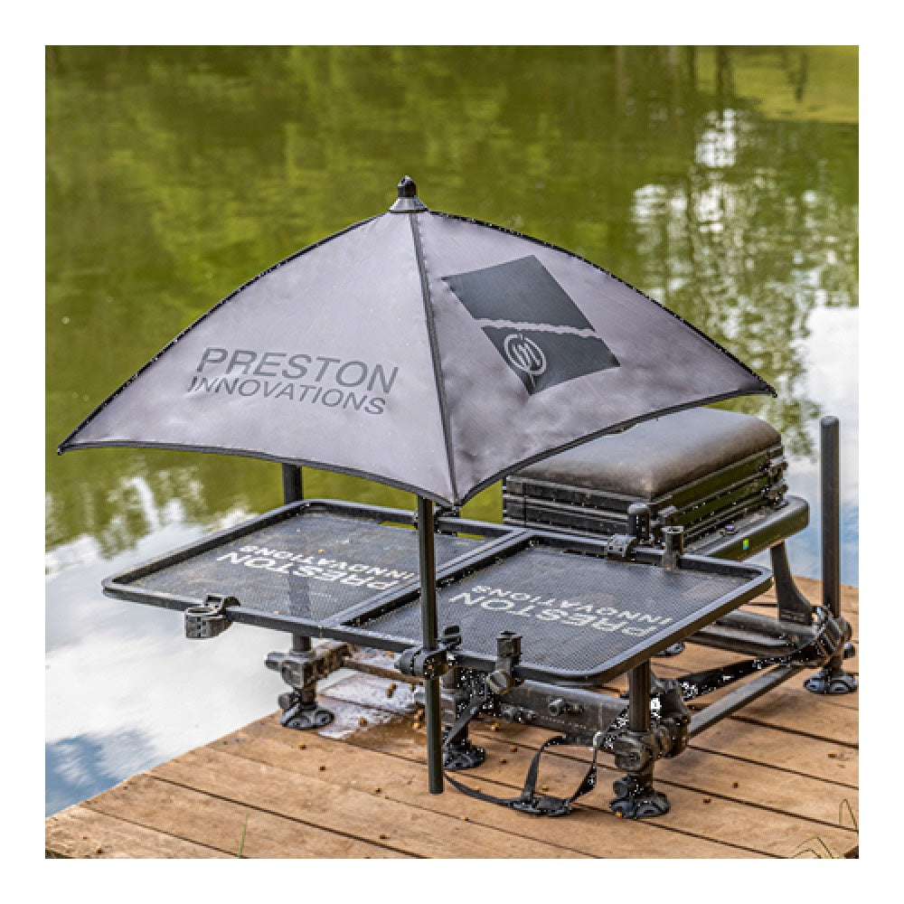 Preston Innovations Grey Bait Brolly detail 5