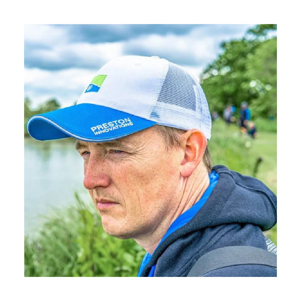 Preston Innovations White Mesh Cap detail 2