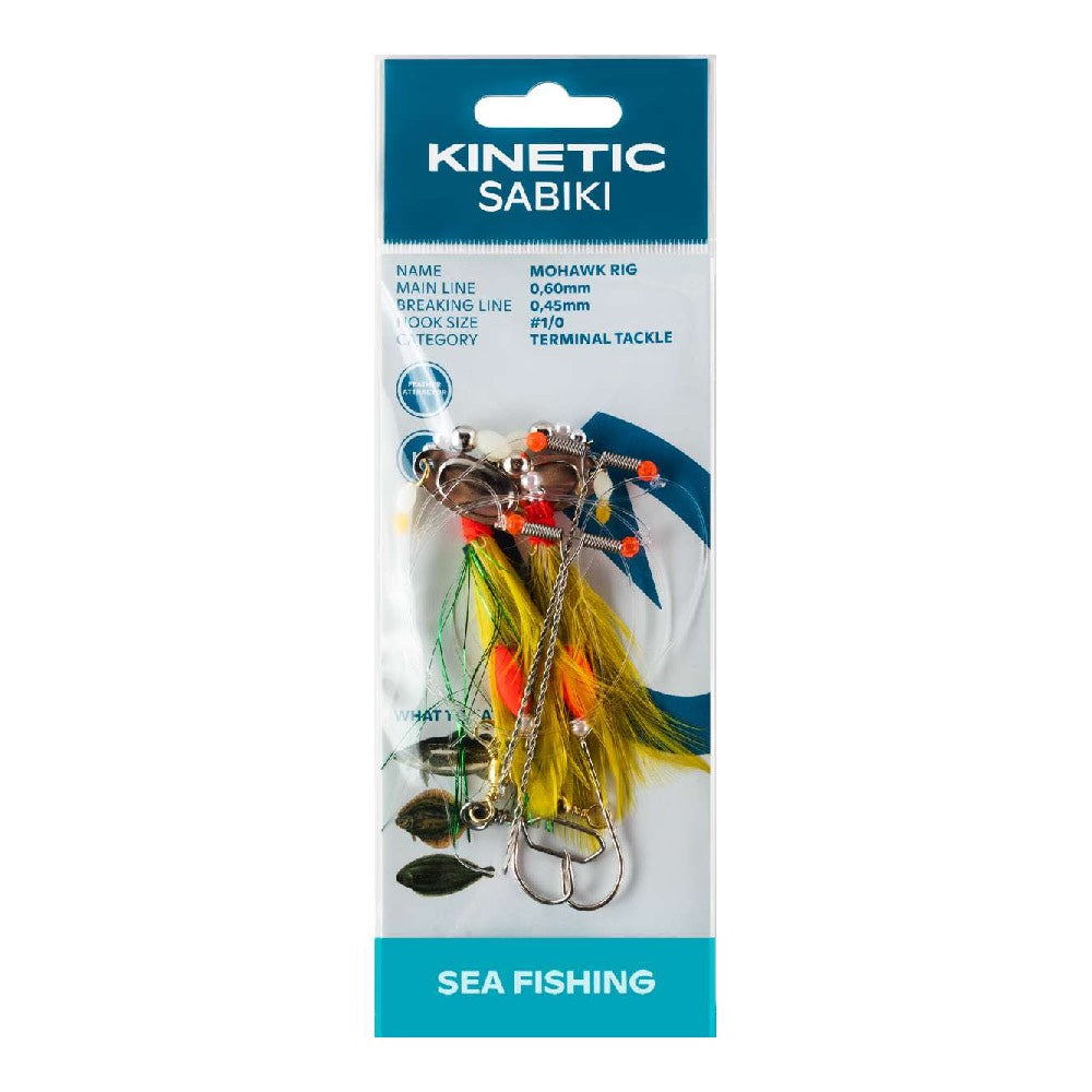 Kinetic Sabiki Mohawk Yellow Green