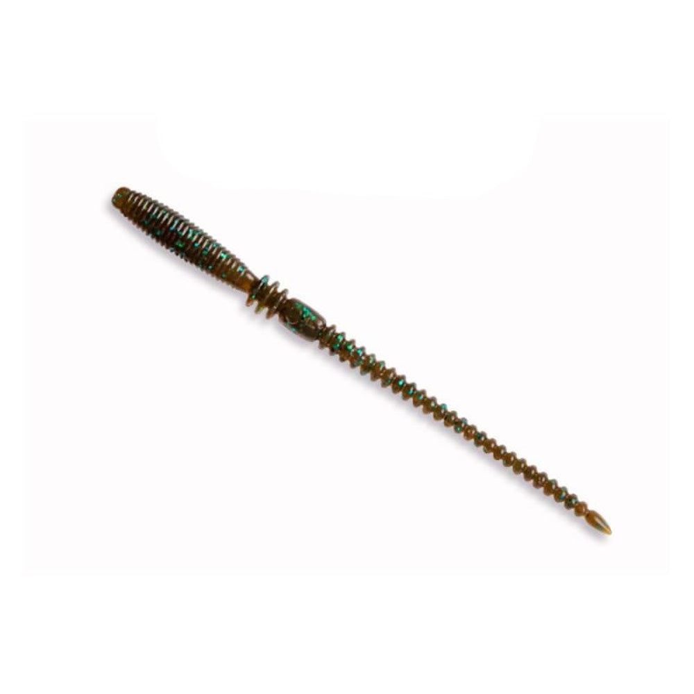 Crazy Fish Cruel Leech 4'' Green Pumpkin Blue