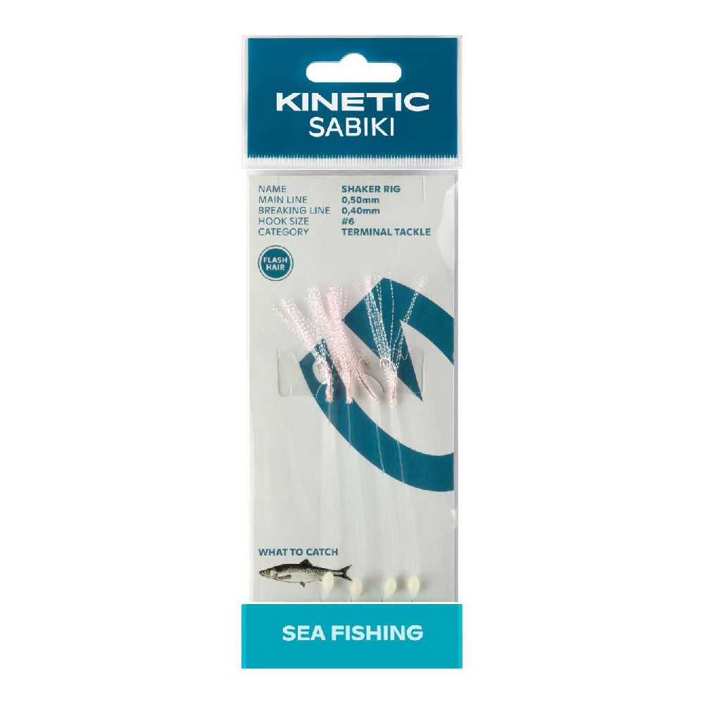 Kinetic Sabiki Shaker Pink Flashhair