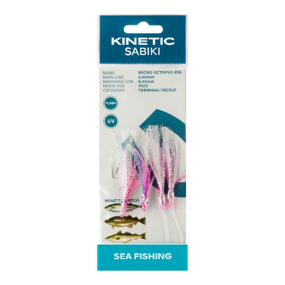 Kinetic Sabiki Micro Octopus Clear UV