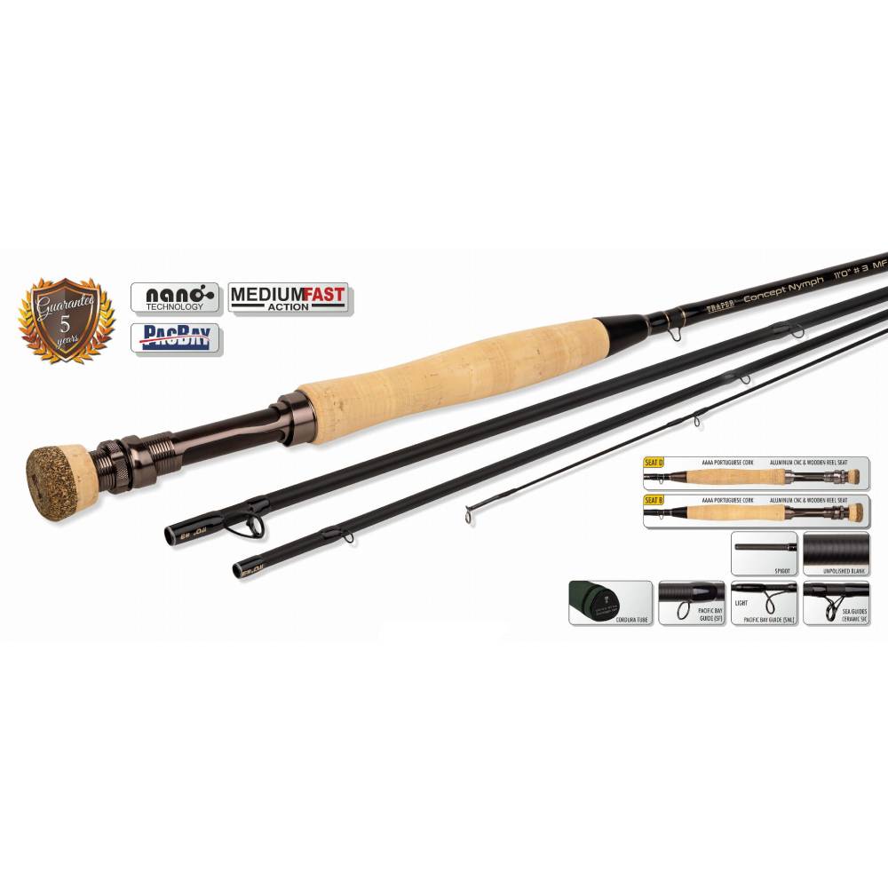 TRAPER Concept Nymph 10'6 #4 Fly Fishing Rod