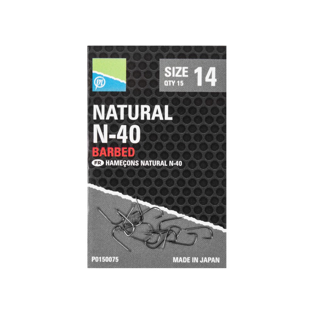 Preston Innovations Natural N - 40 Barbed Hook