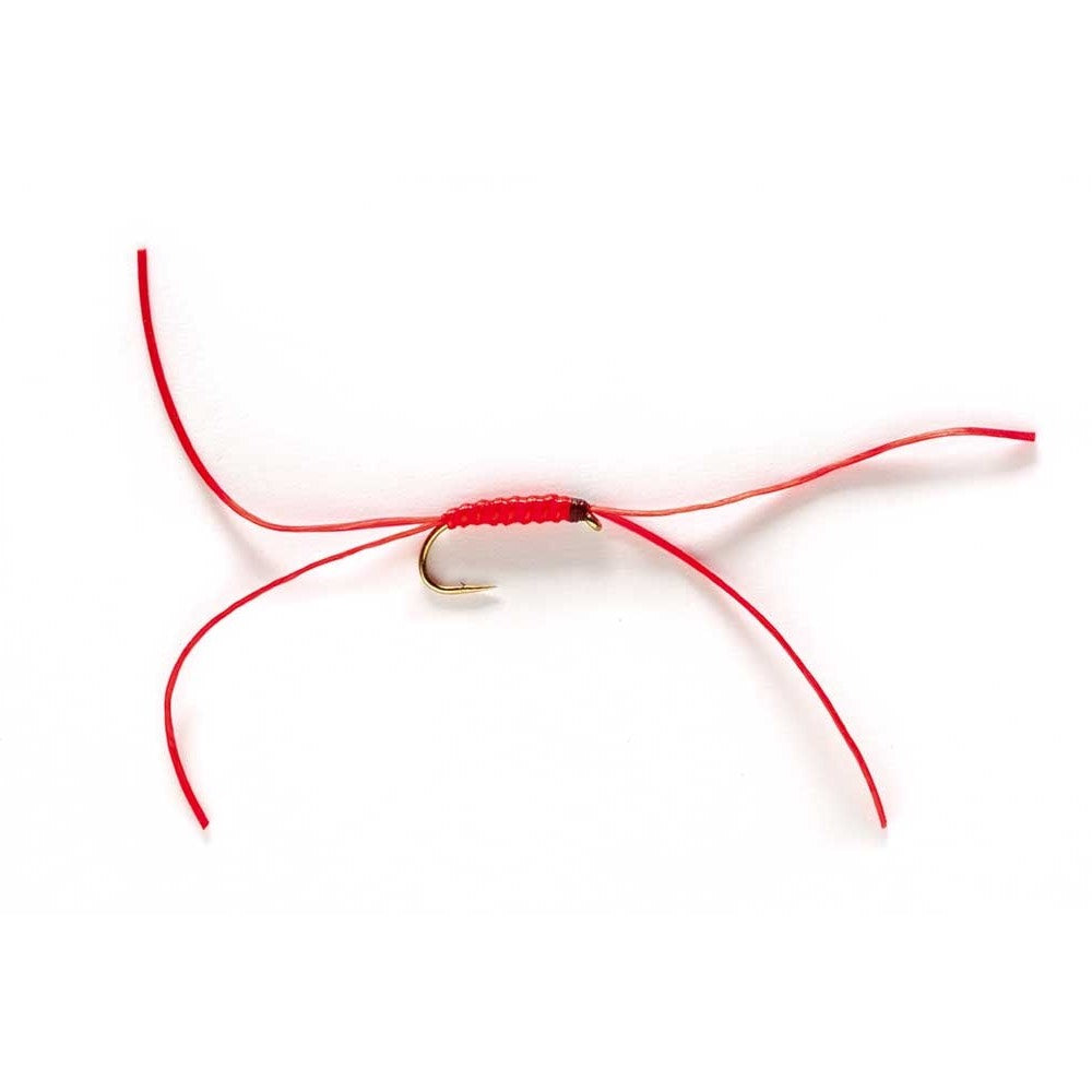 Fulling Mill App's Bloodworm Weighted Nymph Fly