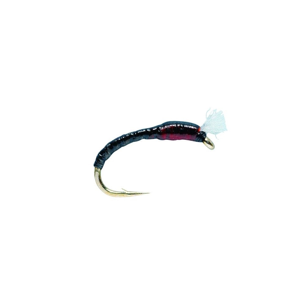 Fulling Mill Buzzer Flexi Floss Black Nymph Fly