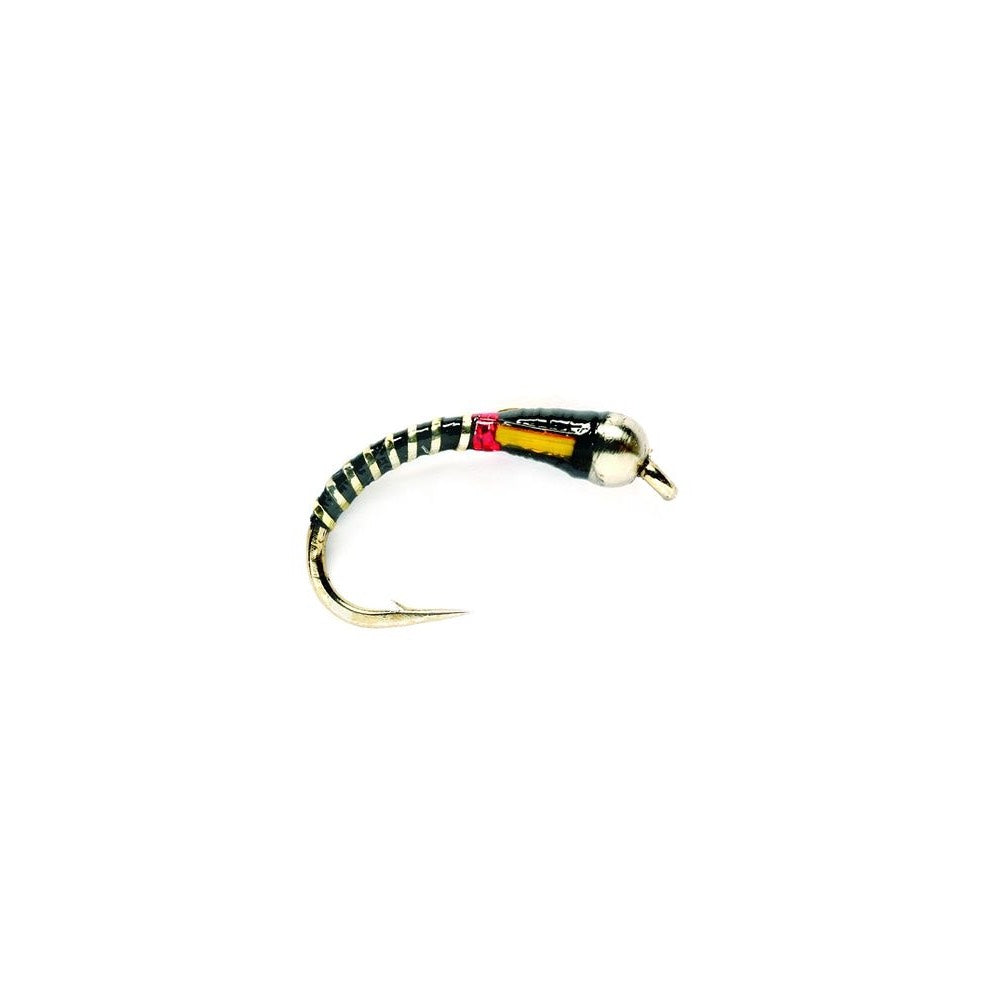 Fulling Mill Buzzer Red Neck Black Nymph Fly