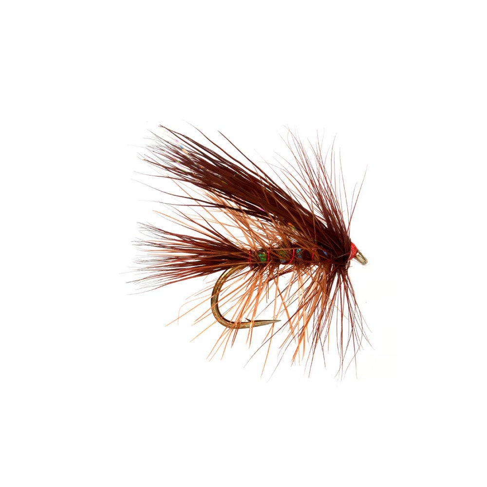 Fulling Mill Jackie's Hot Head Fiery Brown Stimulator Wet Fly