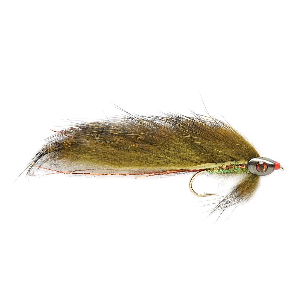 Fulling Mill Olive Zonker Skullhead Streamer Fly