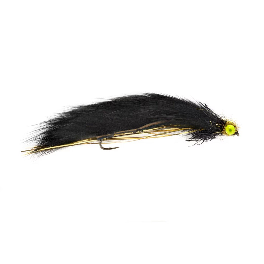 Fulling Mill Rob's Black 'N Gold Snake Streamer Fly