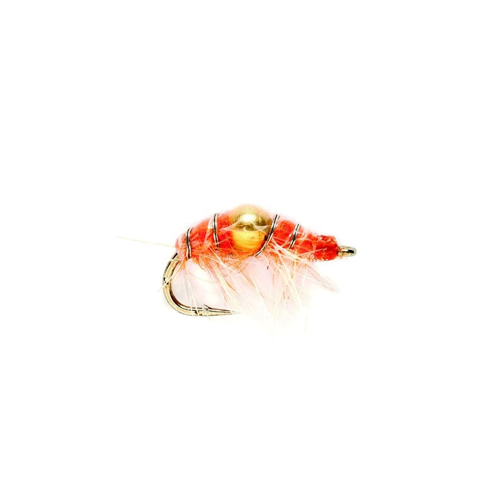 Fulling Mill Shrimp Orange Gold Nugget Nymph Fly