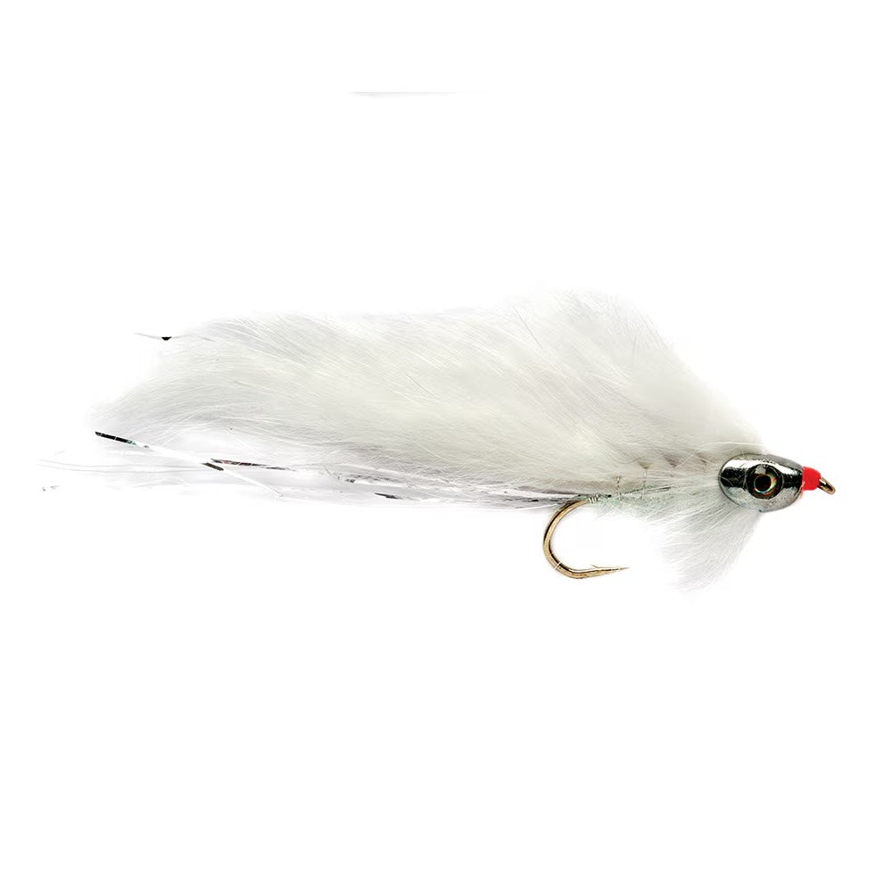 Fulling Mill White Zonker Skullhead Streamer Fly