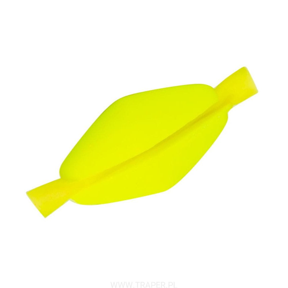 Traper Oval Strike Indicator Yellow 6pcs