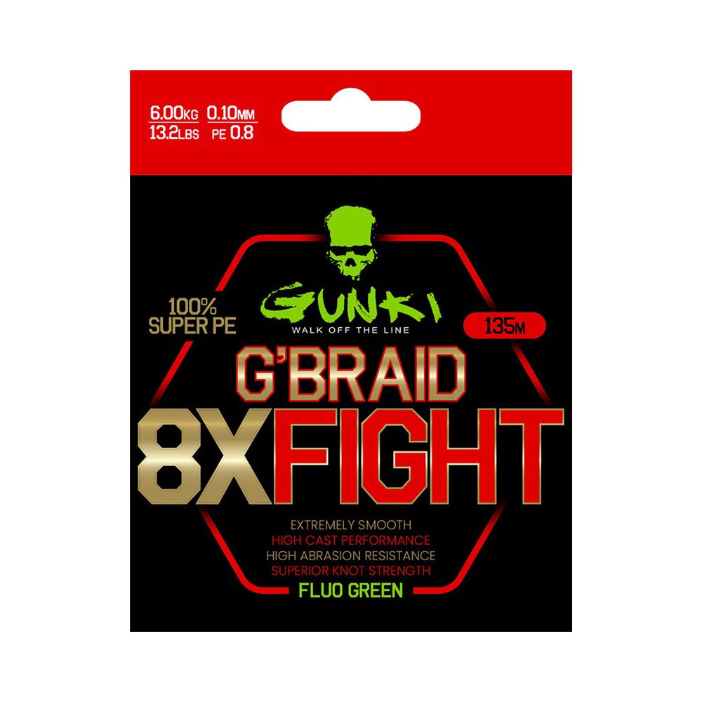 Gunki G'Braid X8 Fight Line 135m