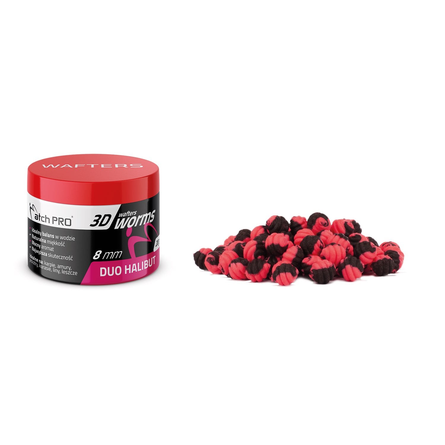 MatchPRO 3D Worms Wafters Duo Halibut