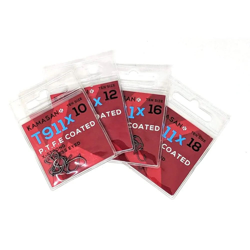 Kamasan T911x P.T.F.E Coated Hooks