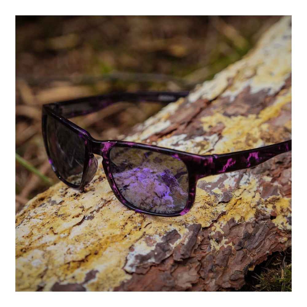 Madison Signal Crystal Tortoise Shell Sunglasses Purple Mirror Lens