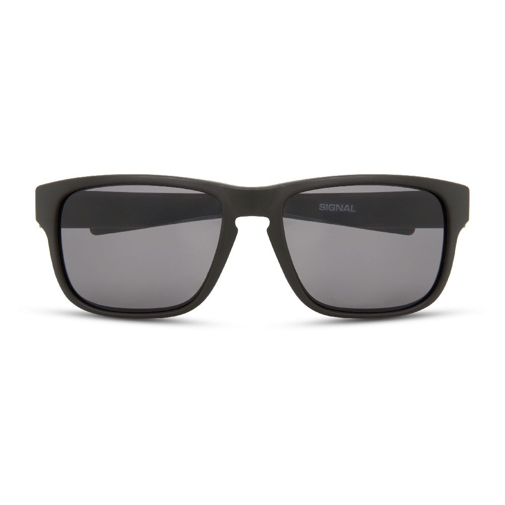 Madison Signal Matt Black Sunglasses Black Mirror Lens