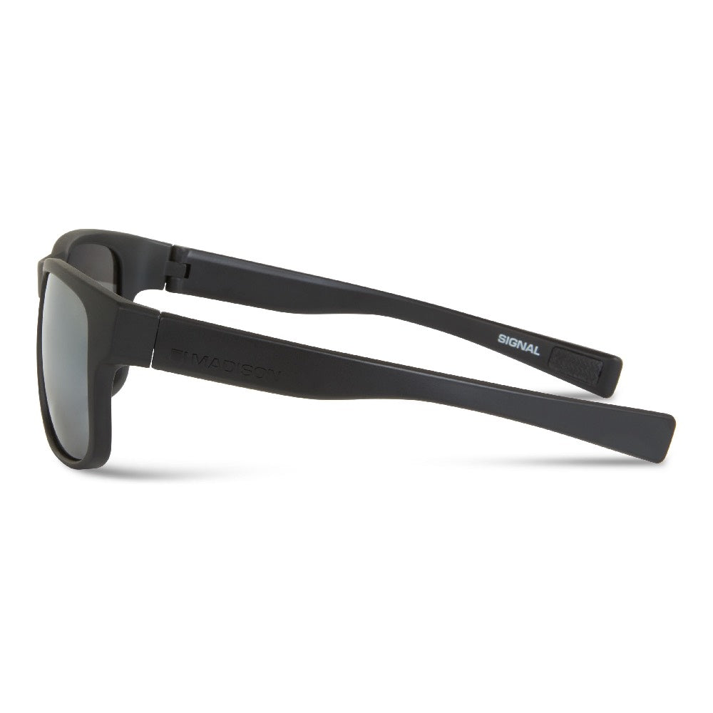 Madison Signal Matt Black Sunglasses 3 Polarised Lense Pack