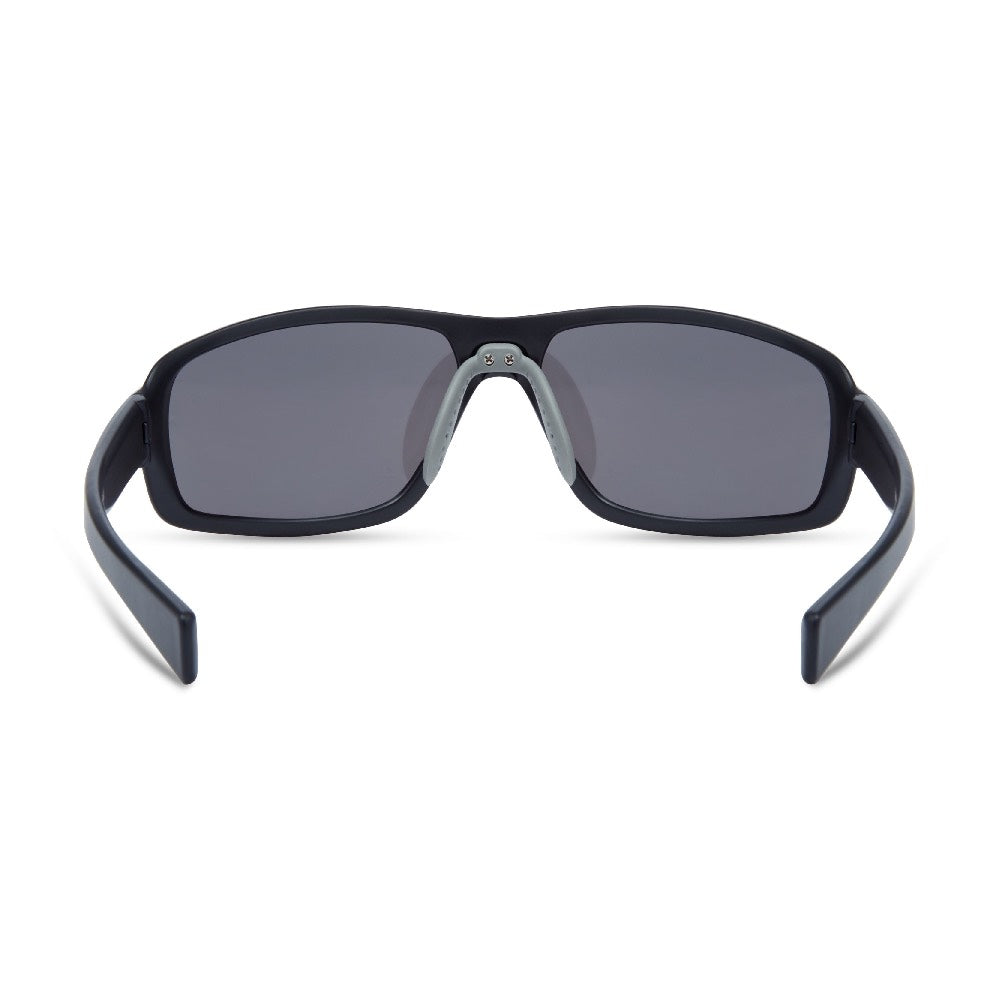 Madison Target Matt Black Sunglasses Silver Mirror Lens
