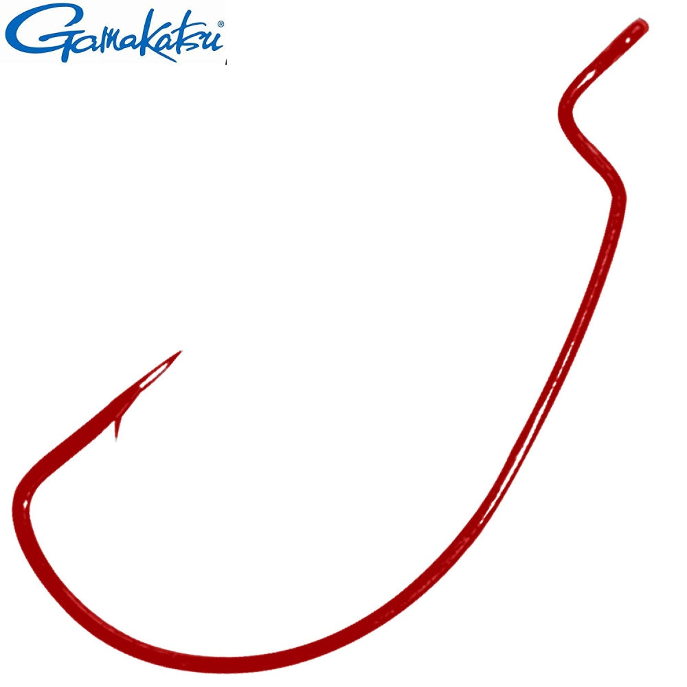 Gamakatsu Offset EWG Worm Hooks Red