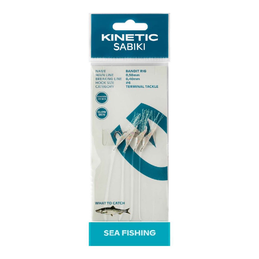 Kinetic Sabiki Bandit Cracked Ice Skin Yellow Flash