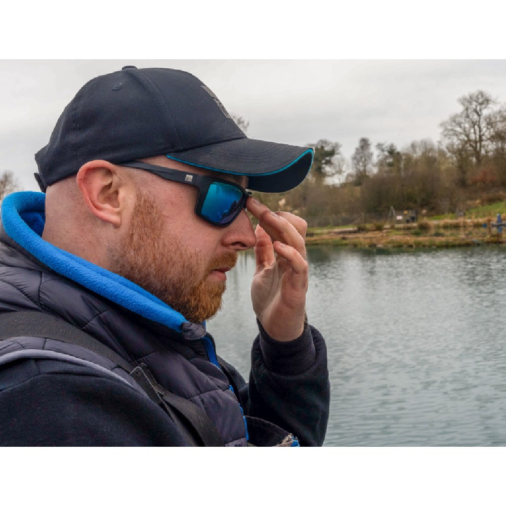 Preston Inception Wrap Sunglasses ice Blue Lens