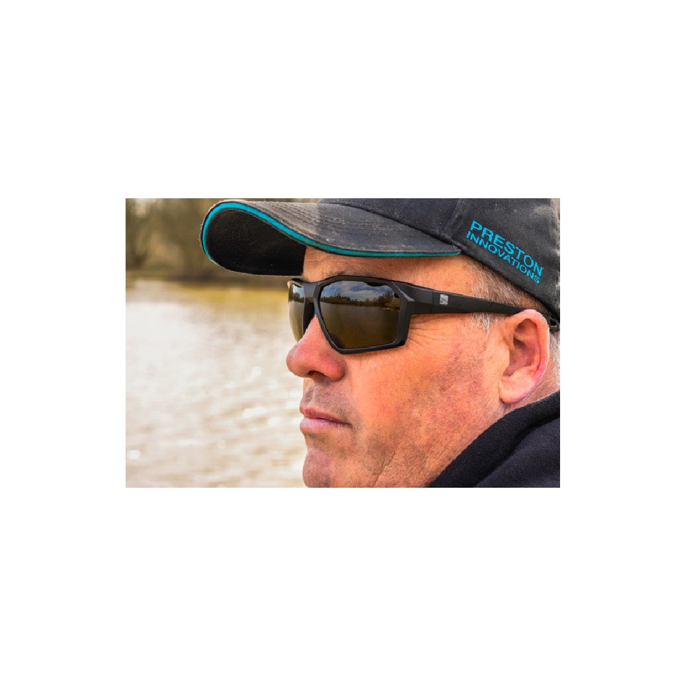 Preston Absolute Wrap Sunglasses Amber Brown