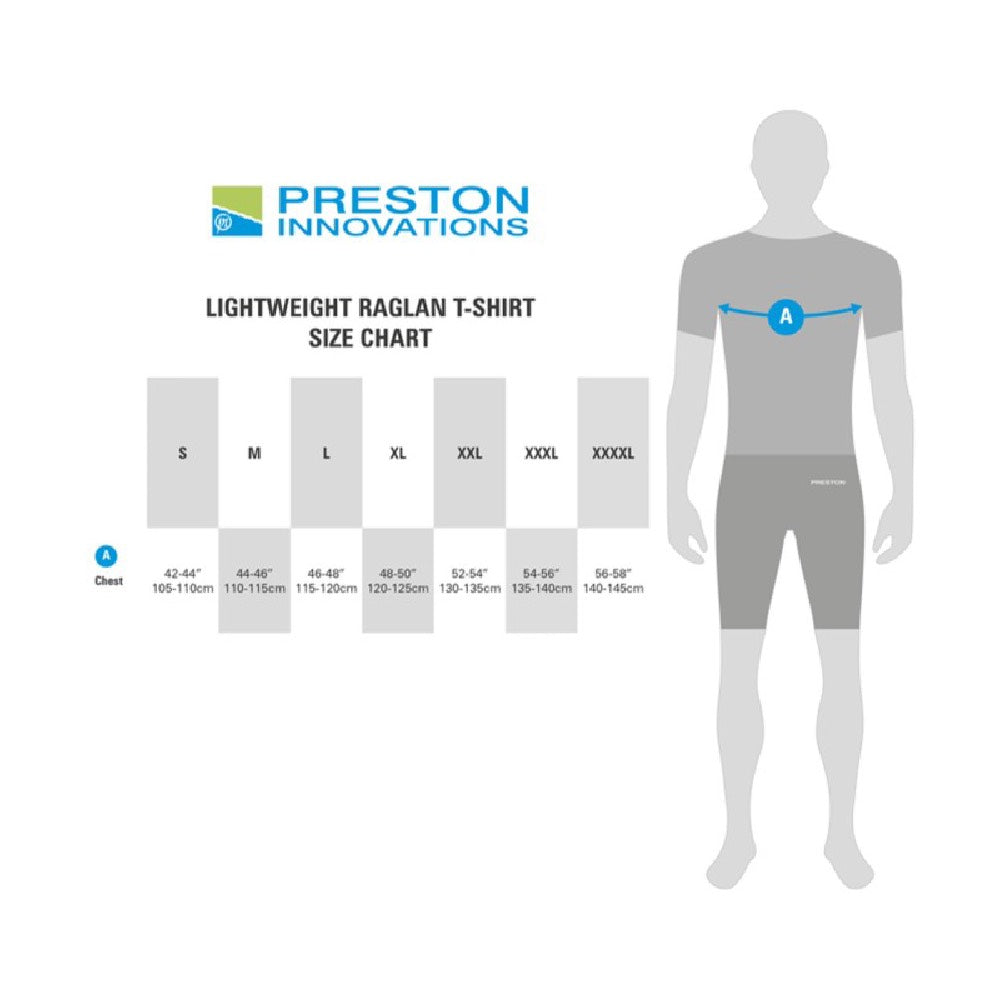 Preston Innovations Lightweight Raglan T-Shirt Black