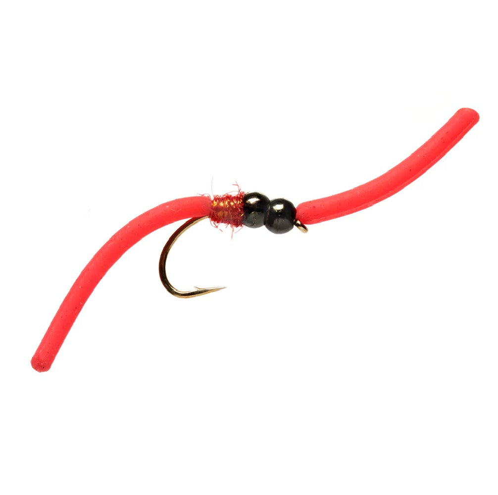 Fulling Mill Procter's Double Bead Squirmy Red Nymph Fly