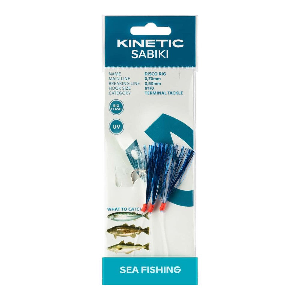 Kinetic Sabiki Disco Blue White Flash